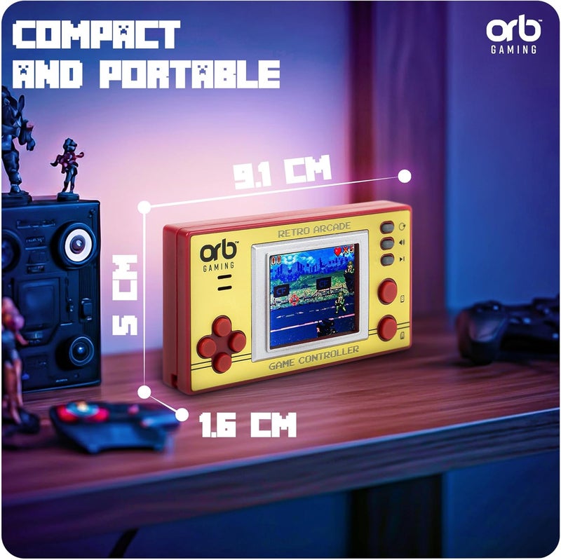 Thumbs Up Mini Retro Games Console, 150 in-Built Games, 8-Bit Retro Gaming Handheld Console, 1.8” Full Colour LCD Screen Pocket Console, Immersive Sound Games Console - ThumbsUp! - Image 4
